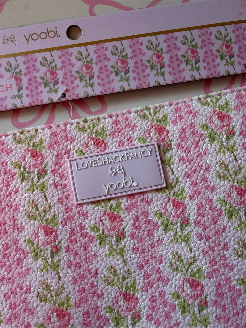 LoveShackFancy Target Pink Floral  Accessory Pouch